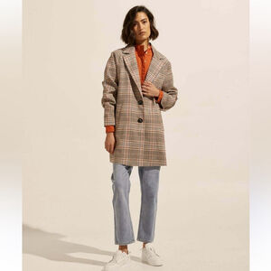 eseoese Plaid Blazer Coat medium oversized